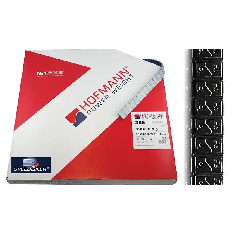 Ciężarek klejony w rolce Hofmann Black 5kg Łatwy zwrot