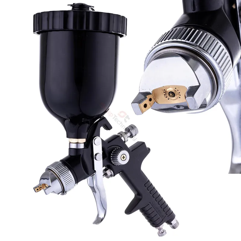Pistolet lakierniczy do Malowania HVLP dysza 2,5mm BLACK Zbiornik 600ml Oferta