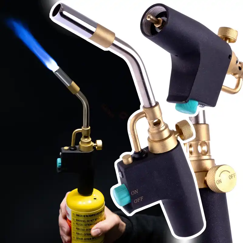 Bezpieczne zakupy PALNIK GAZOWY MAPP PROPAN PROPYLEN DO LUTOWANIA PIEZO DYSZA TURBO 2800°C 022CGA