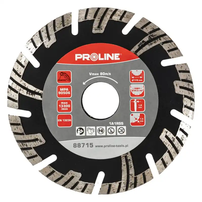 TARCZA DIAMENTOWA TURBO-T (BETON) 115*22.2 PROLINE Tylko do końca tygodnia
