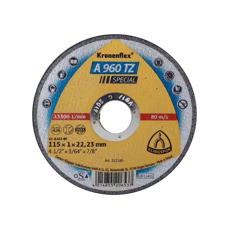 Tani TARCZA DO CIĘCIA-INOX,ST A960TZ 125*1,0*22.2 PŁ. SZT.1(PUD)