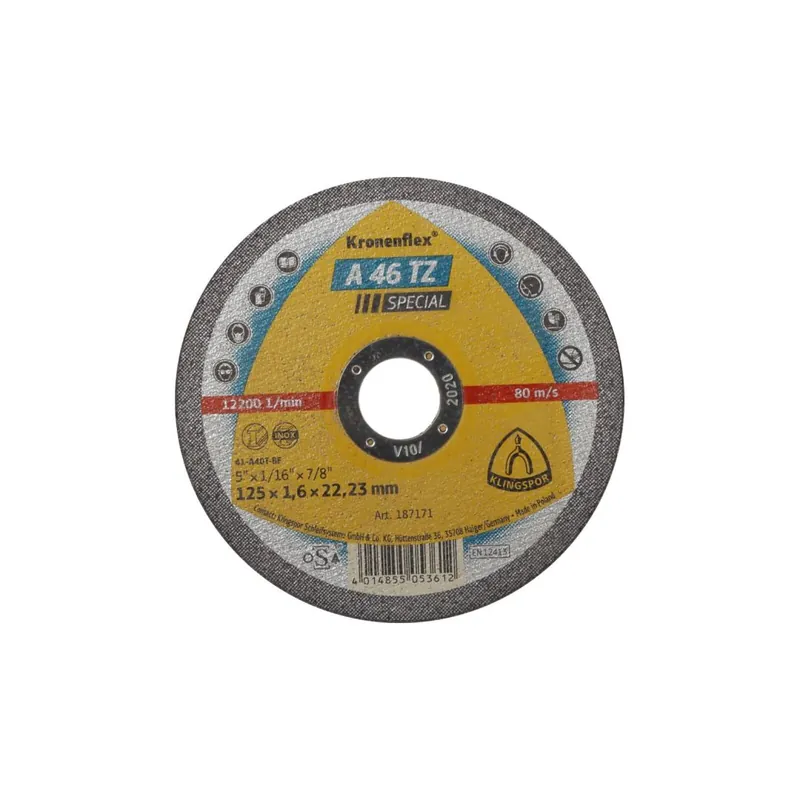 Wyjątkowa oferta TARCZA DO CIĘCIA-ST.KW.A46TZSPEC.125*1,6*22 PŁ.SZT.1(187171)