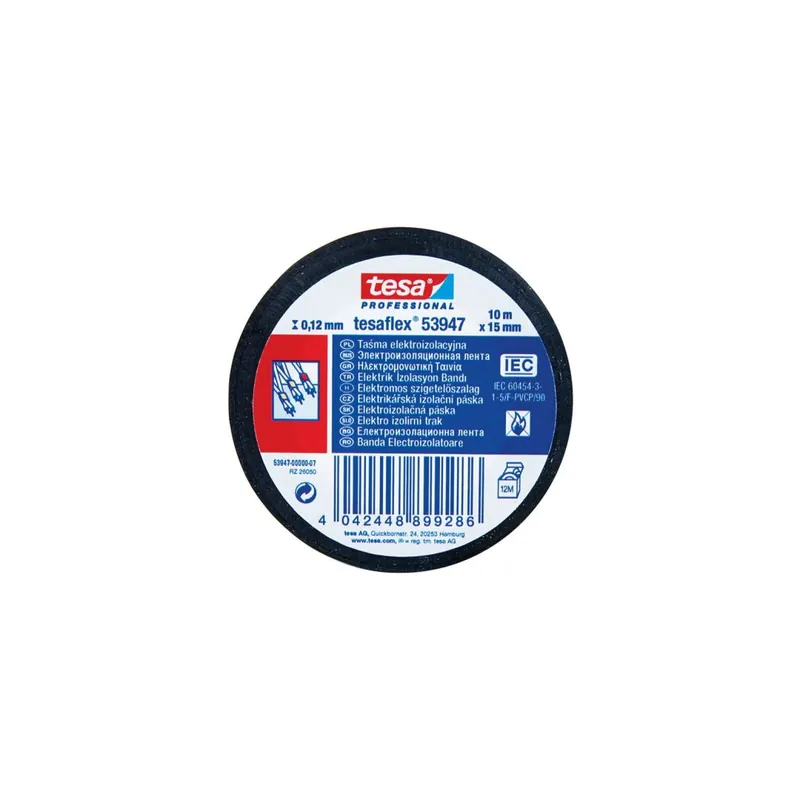 TAŚMA ELEKTROIZOL.7000V PCW 10M:15MM CZARNA (H5394810) Najlepsza cena