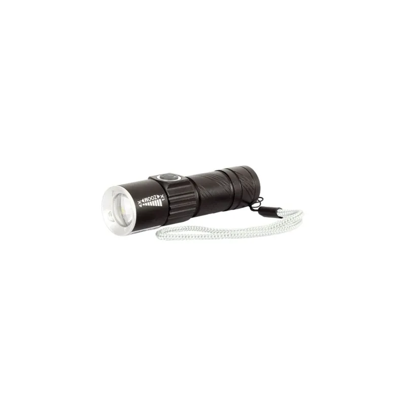 LATARKA AKUM. ALU LED ZOOM USB 50/100/FLASH, PROLINE, CE Popularny