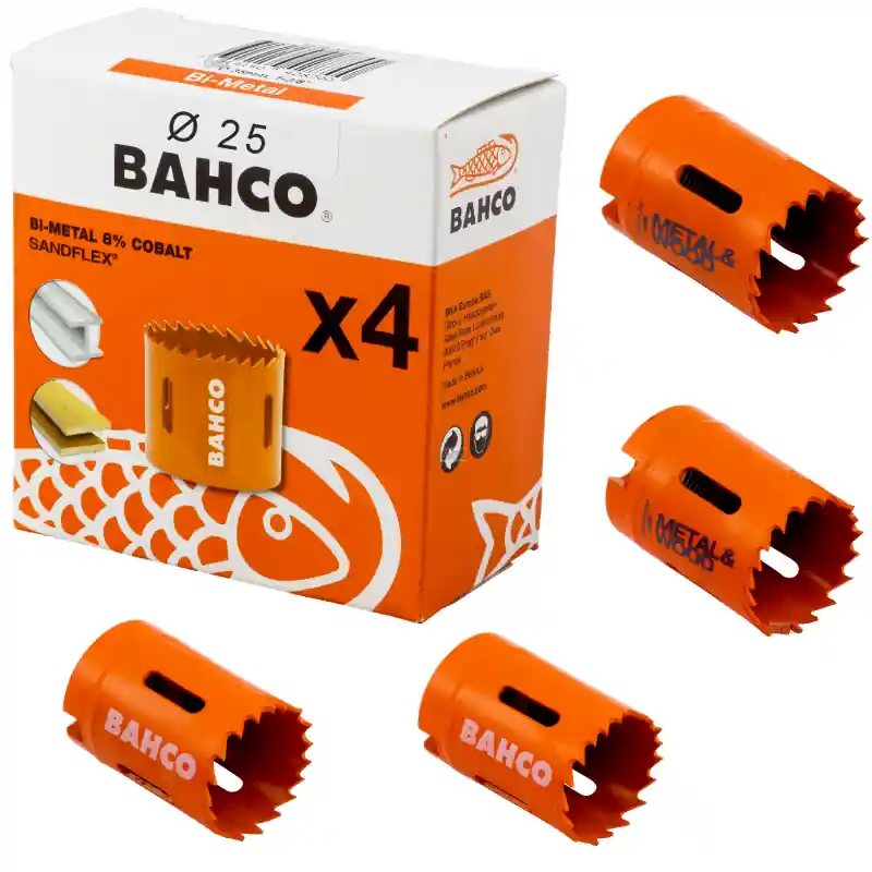 Otwornica bimetalowa Ø 25 mm 4 szt. Sandflex 3830-25-4P Bahco Wyjątkowa oferta
