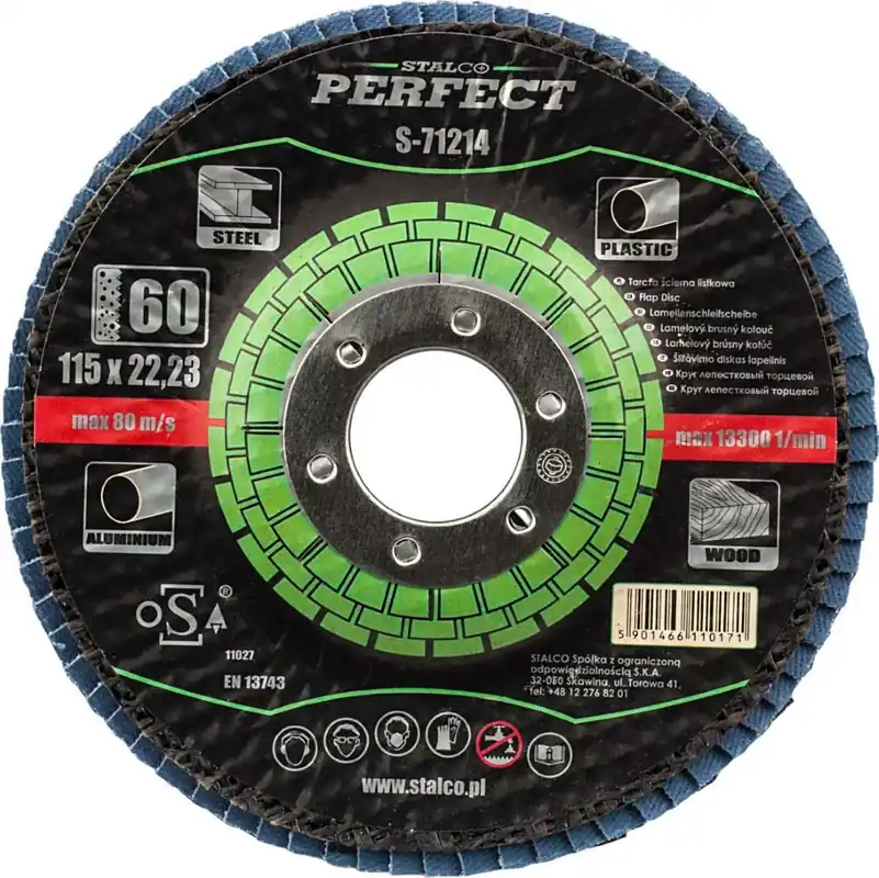 TARCZA LISTKOWA 125 GR. 80 ALOTEX Wyprzedaż