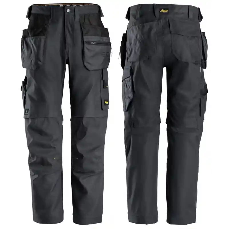 Spodnie 6224 Canvas+ stretch AllroundWork z workami kieszeniowymi rozm. 50 kolor steel grey/steel grey 62245858050 SNICKERS Ostatnie sztuki