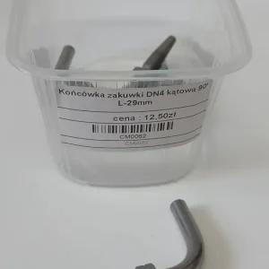 Obniżka ceny Końcówka zakuwki DN4 kątowa 90' L-29mm