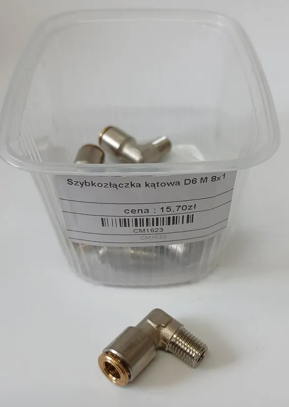 Premium Szybkozłączka kątowa D6 M 8x1