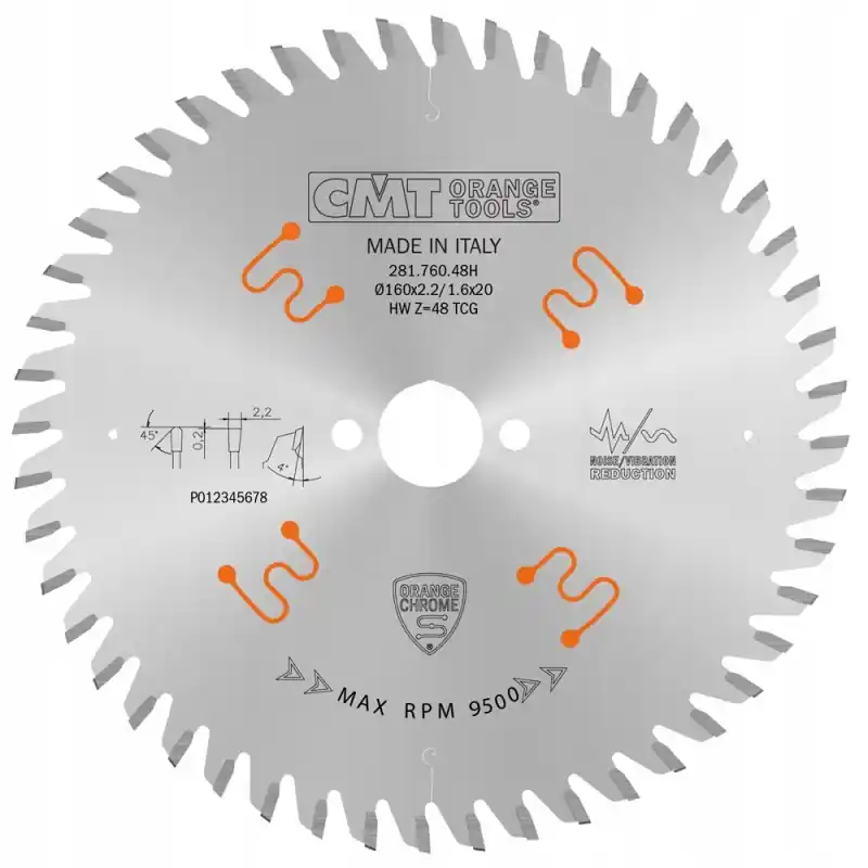 Do wyczerpania zapasów Tarcza pilarska do cięcia drewna Ø 160/20 mm 48 zębów 281.760.48H CMT