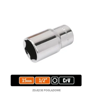 Darmowy zwrot NASADKA 1/2" 15MM DŁUGA TEGER