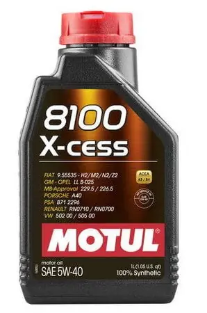 Nowość MOTUL 5W40 8100 X-CESS 1L