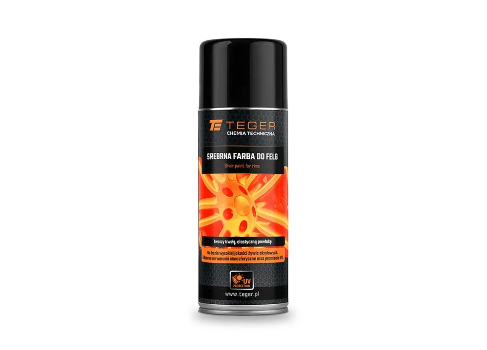 Srebrna farba do felg 400 ml / TEGER Dostępne od ręki