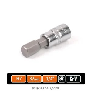 Klucz nasadowy 1/4" z bitem HEX 37 mm/H7 /TEGER Zamów teraz
