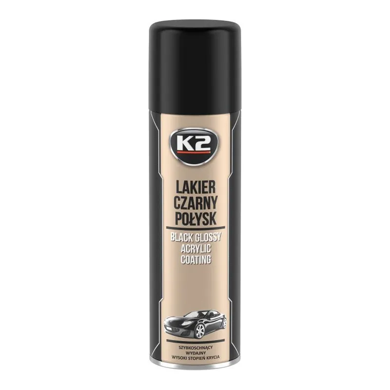 Ograniczona ilość LAKIER 500ML CZARNY POŁYSK K2