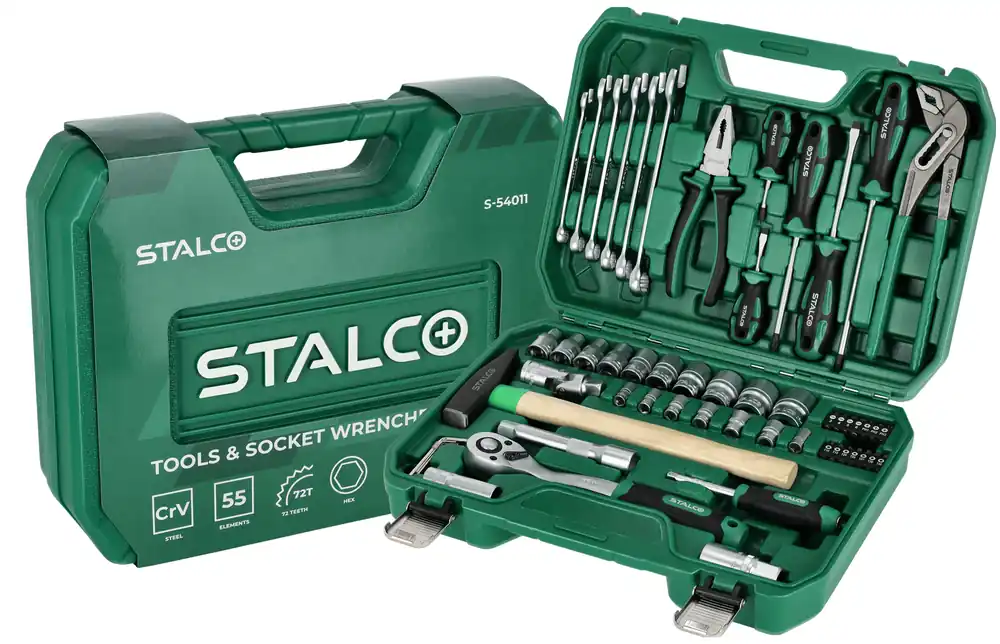 ZESTAW NARZĘDZI MULTI 1/2"+1/4" 55 ELEMENTÓW Ograniczona ilość