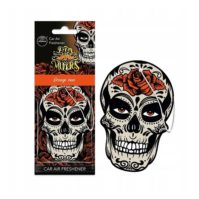 ZAPACH SAMOCHODOWY MUERTOS SKULL ORANGE MAN Niska cena