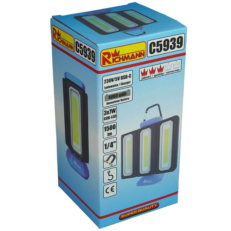 LAMPA HALOGEN 3x7W 1500LM CORONA Bezpieczne zakupy