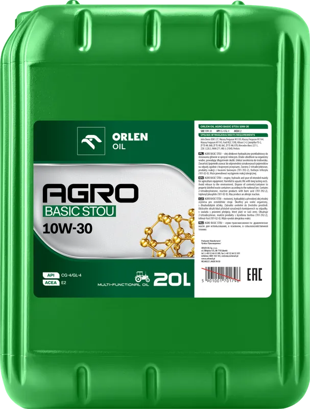 Zniżka ORLEN AGRO STOU BASIC 10w30 20L